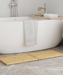 Tappetino Da Bagno 2 Pz 50x35 Cm In Bambù