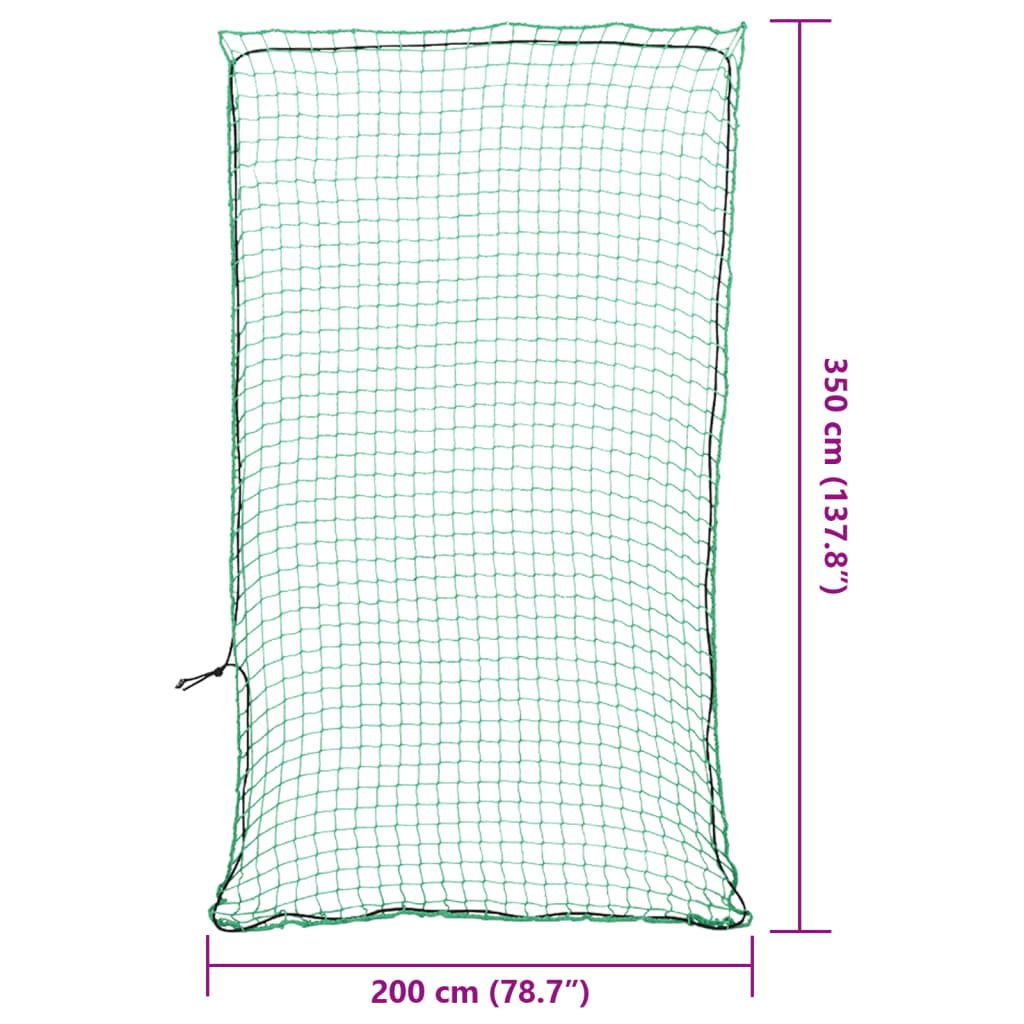 Rete Per Rimorchio Con Corda Elastica Verde 3,5x2 M In pp