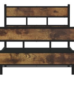 Giroletto Senza Materaso In Metallo Rovere Fumo 90x200 cm