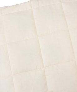 Coperta Ponderata Crema Chiaro 200x200 Cm 9 Kg Tessuto