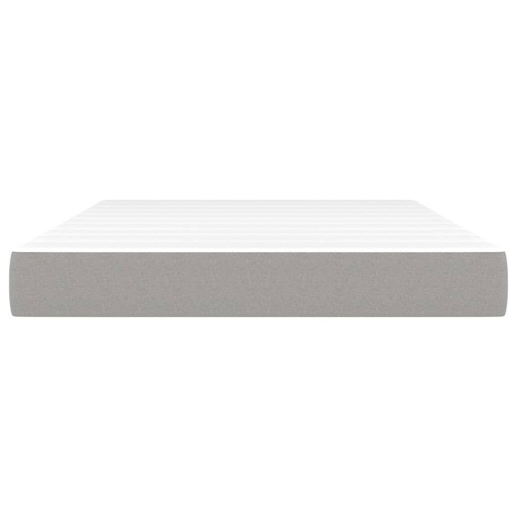 Materasso A Molle Insacchettate Grigio Chiaro 140x200x20 cm