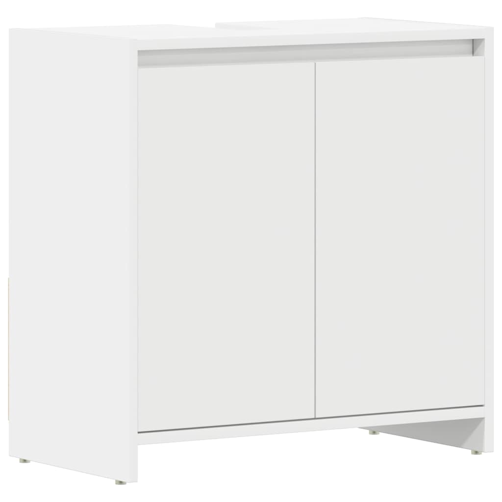 Mobile Da Bagno Bianco 60x33x61 Cm In Legno Multistrato - Image 4