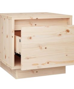 Comodino 35x34x32 Cm In Legno Massello Di Pino