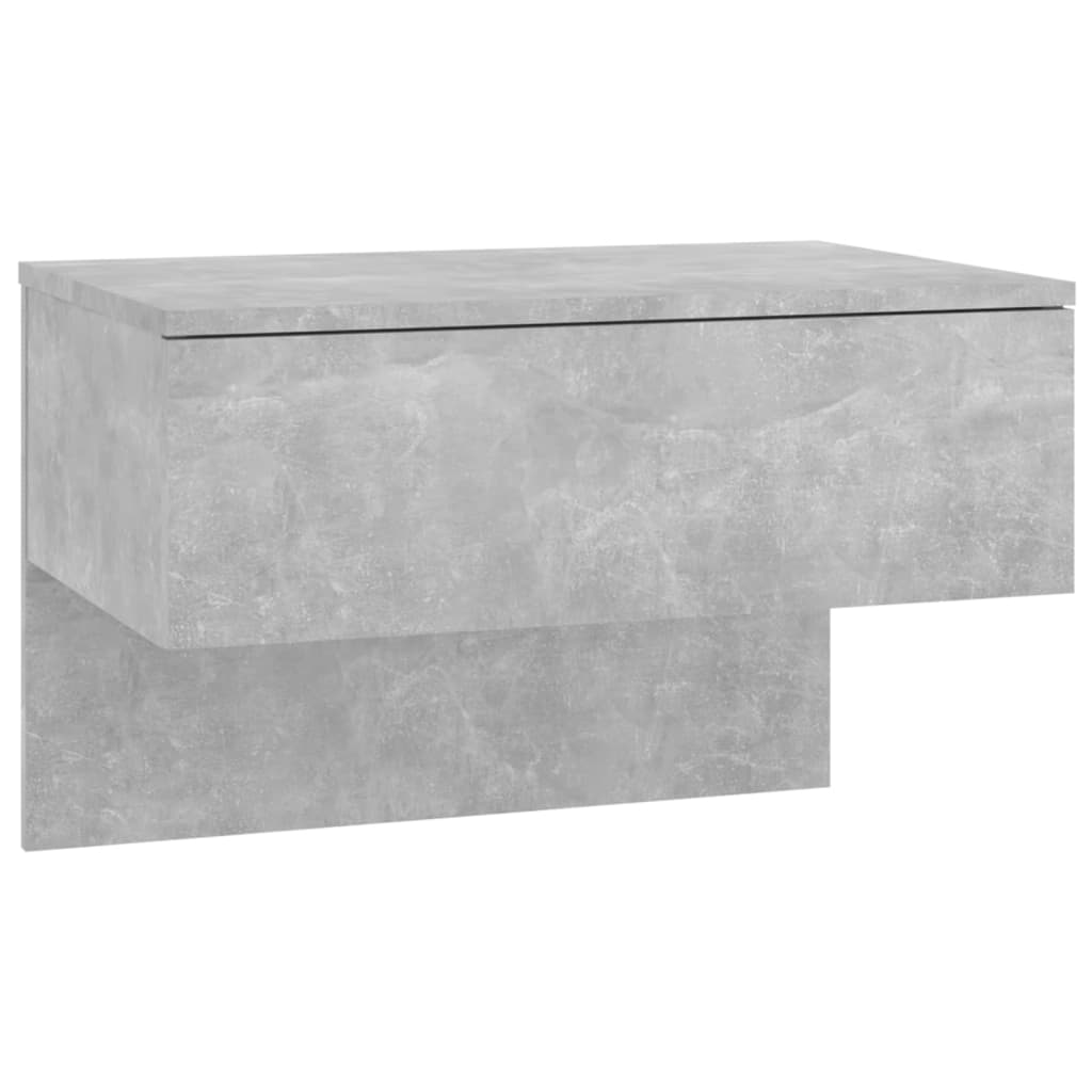 Comodini A Muro 2 Pz Grigio Cemento - Image 4