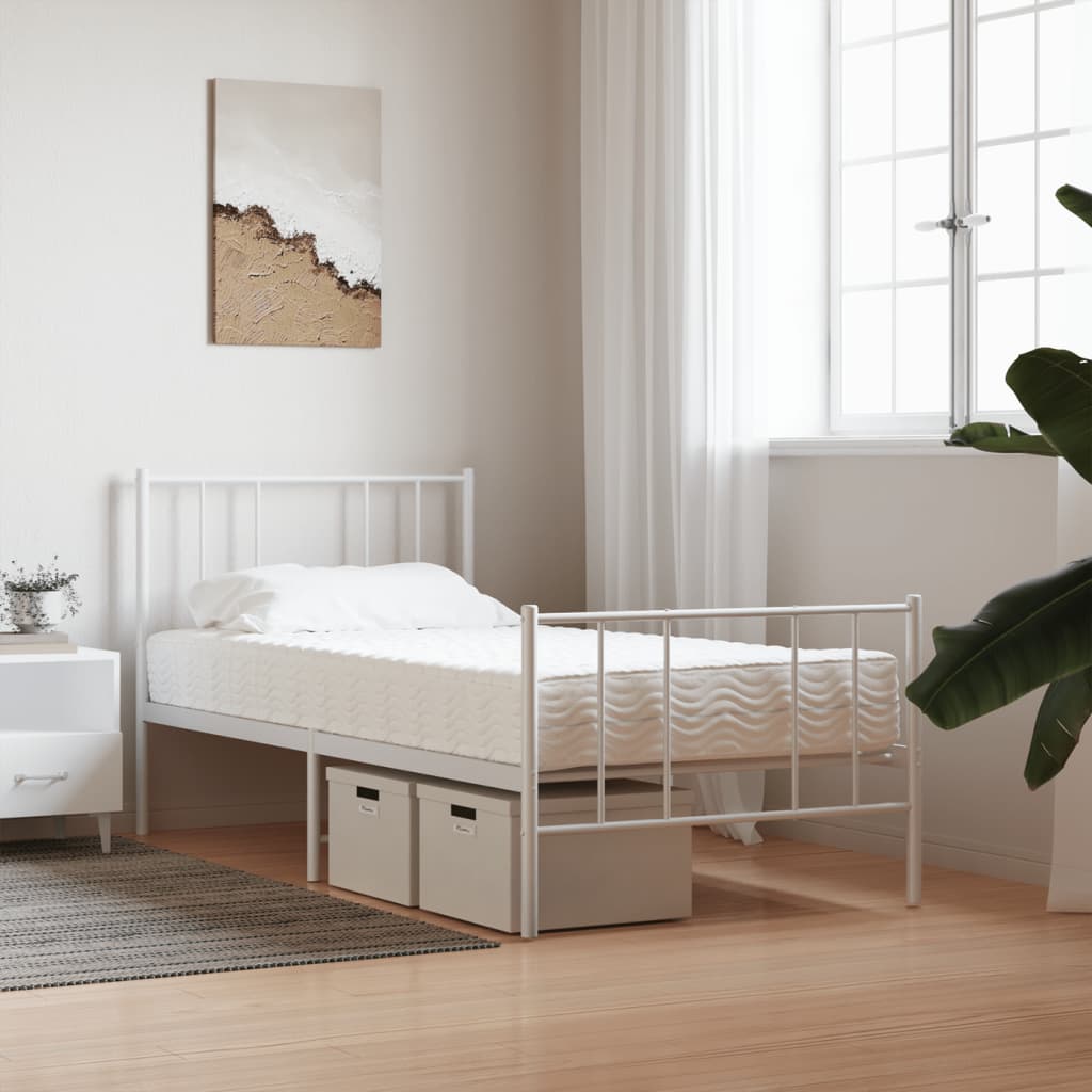 Materasso In Schiuma Bianco 90x190 Cm Durezza H2 h3 - Image 4