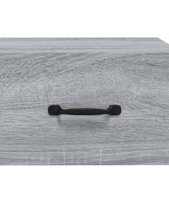 Comodini A Muro 2 Pz Grigio Sonoma 35x35x20 cm