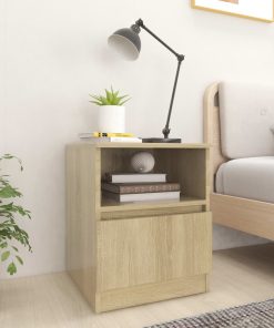 Comodini 2 Pz Rovere Sonoma 40x40x50 Cm In Legno Multistrato