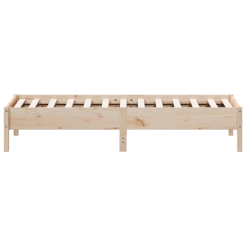 Letto Senza Materasso 90x190 Cm In Legno Massello Di Pino