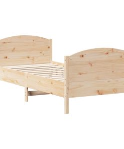 Letto Senza Materasso 75x190 Cm In Legno Massello Pino