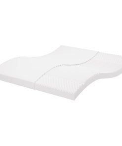 Materasso In Schiuma Bianco 160x200 Cm 7 Zone Durezza 20 Ild