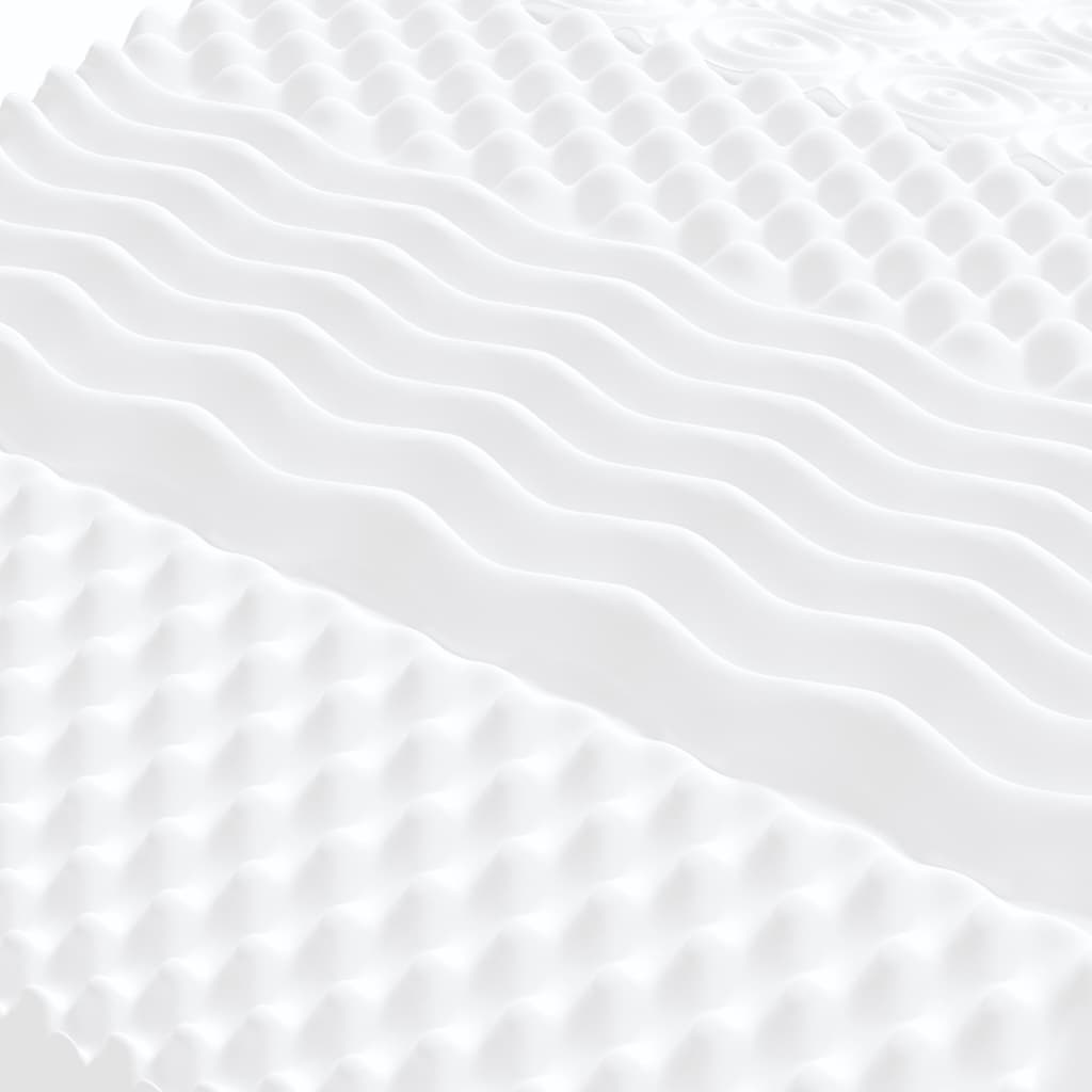Materasso In Schiuma Bianco 160x200 Cm 7 Zone Durezza 20 Ild - Image 3