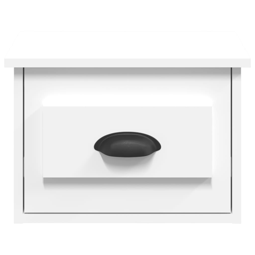 Comodino A Parete Bianco 41,5x36x28 cm - Image 6