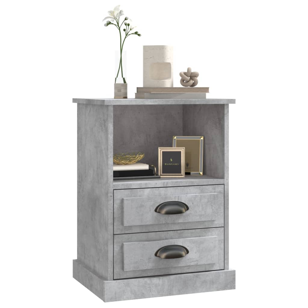 Comodini 2 Pz Grigio Cemento 43x36x60 cm - Image 5