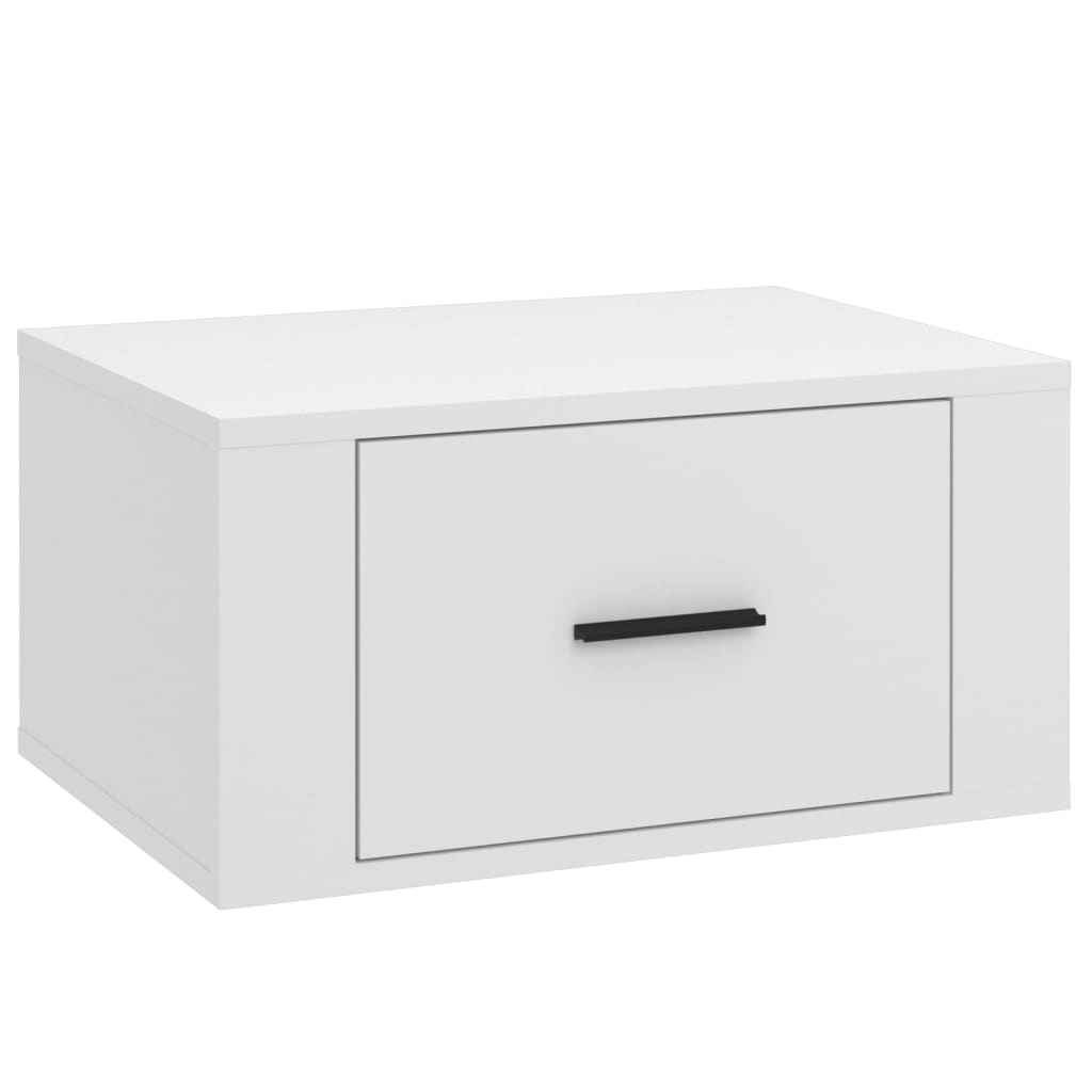Comodini A Parete 2 Pz Bianchi 50x36x25 cm - Image 5