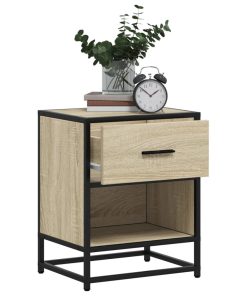 Comodini 2pz Rovere Sonoma 40x31x50 Cm In Truciolato