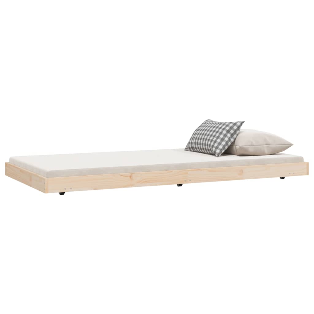 Letto Senza Materasso 90x190 Cm In Legno Massello Di Pino