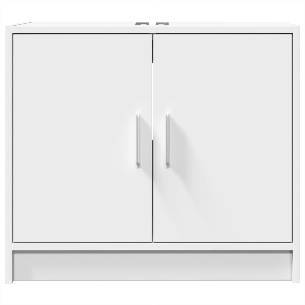 Mobile Lavabo Bianco 63x29x55 Cm In Truciolato - Image 2