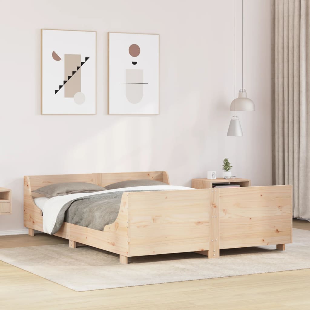 Letto Senza Materasso 120x190 Cm In Legno Massello Di Pino - Image 5