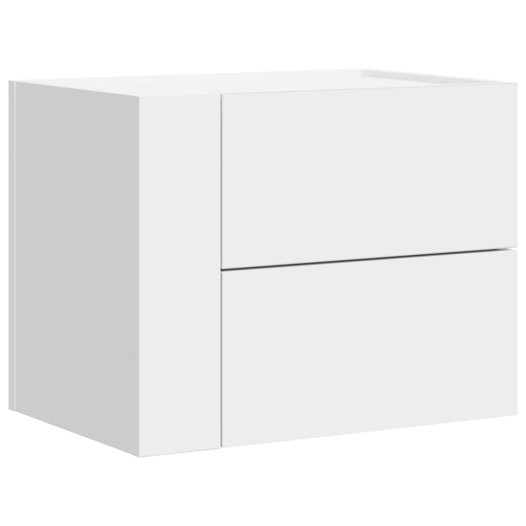 Comodino A Parete Bianco 45x30x35 cm - Image 6
