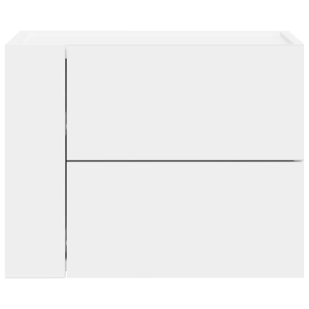 Comodino A Parete Bianco 45x30x35 cm - Image 3