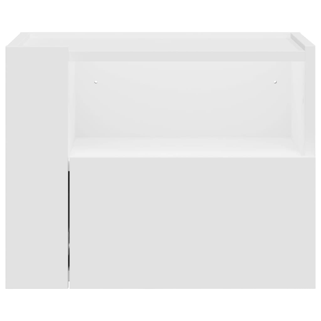 Comodino A Parete Bianco 45x30x35 cm - Image 5