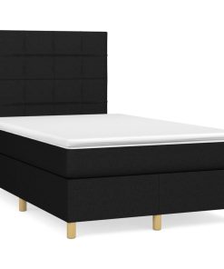 Giroletto A Molle Con Materasso Nero 120x200 Cm In Tessuto