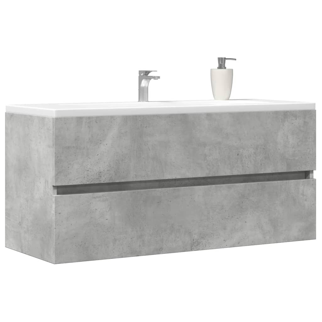 Mobile Lavabo Grigio Cemento 100x38,5x45cm In Legno Multistrato - Image 6