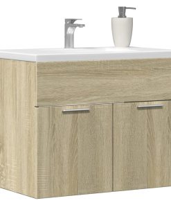 Mobile Sottolavabo Rovere Sonoma 60x38,5x46cm Legno Multistrato