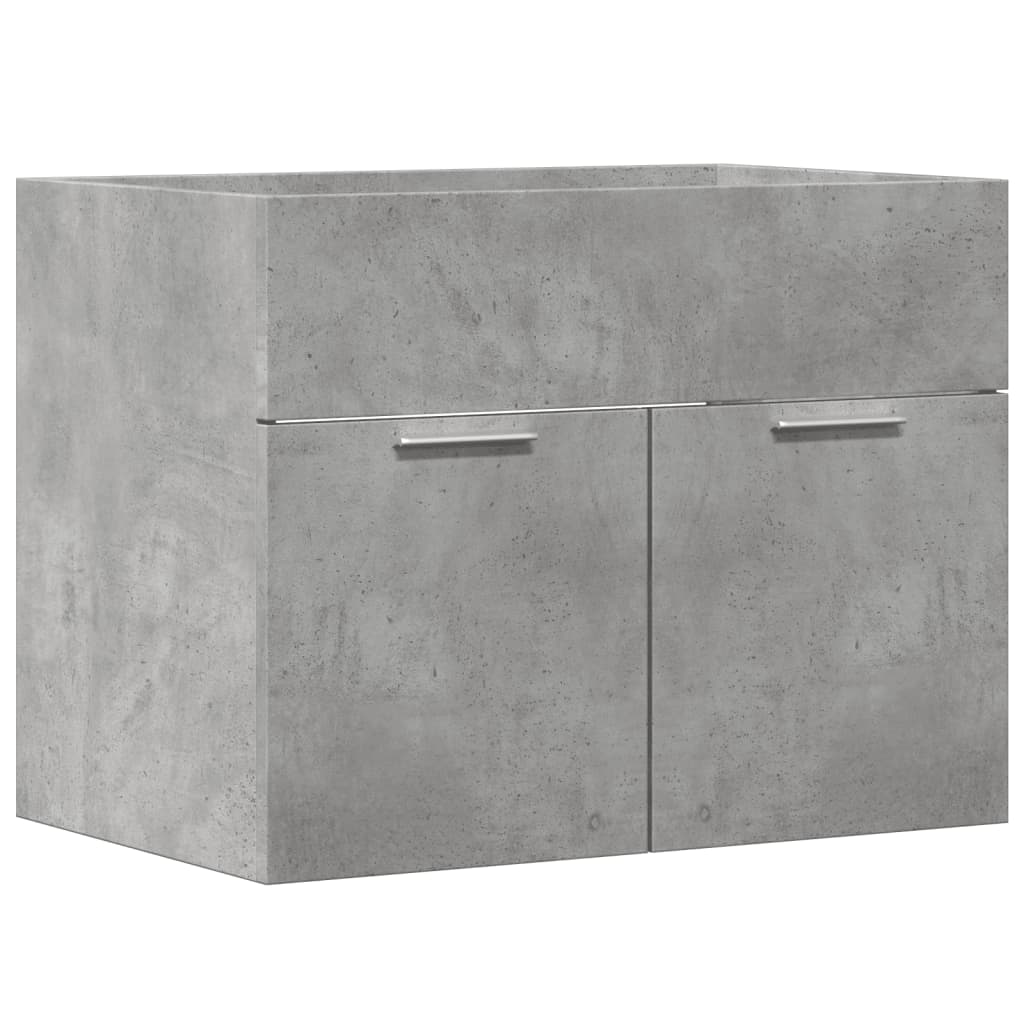 Mobile Sottolavabo Grigio Cemento 60x38,5x46 Legno Multistrato - Image 2