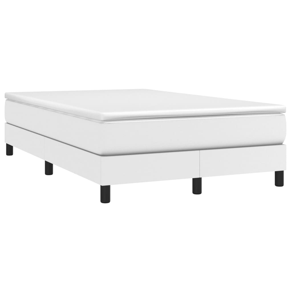 Giroletto A Molle Con Materasso Bianco 120x200 Cm In Similpelle
