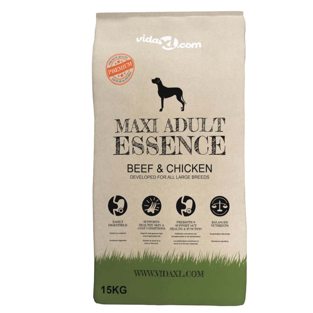 Cibo Premium Cani Maxi Adult Essence Beef & Chicken 2 Pz 30kg