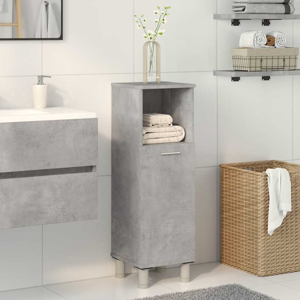 Mobile Da Bagno Grigio Cemento 30x30x95 Cm In Legno Multistrato - Image 6