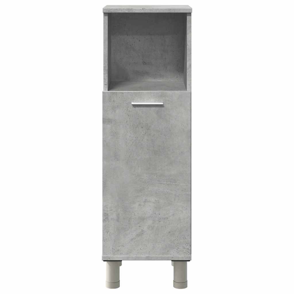 Mobile Da Bagno Grigio Cemento 30x30x95 Cm In Legno Multistrato - Image 4