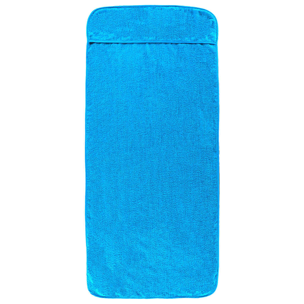 Asciugamani Da Spiaggia 4 Pz Turchese 60x135 Cm Tessuto 400 Gsm