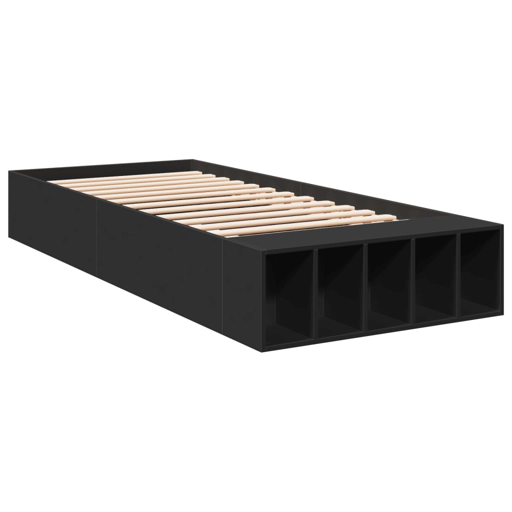 Giroletto Nero 90x200 Cm In Legno Multistrato