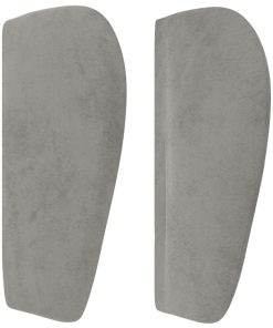 Testiera Ad Orecchio Grigio Chiaro 83x23x78/88 Cm In Velluto