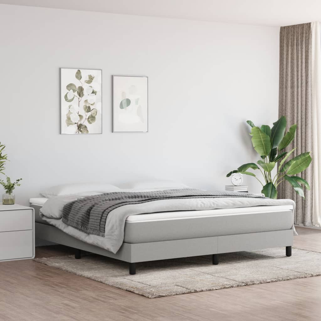 Materasso A Molle Insacchettate Grigio Chiaro 160x200x20 cm