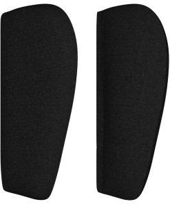 Testiera Ad Orecchio Nera 93x23x78/88 Cm In Tessuto