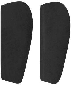 Testiera Ad Orecchio Nera 93x23x78/88 Cm In Velluto