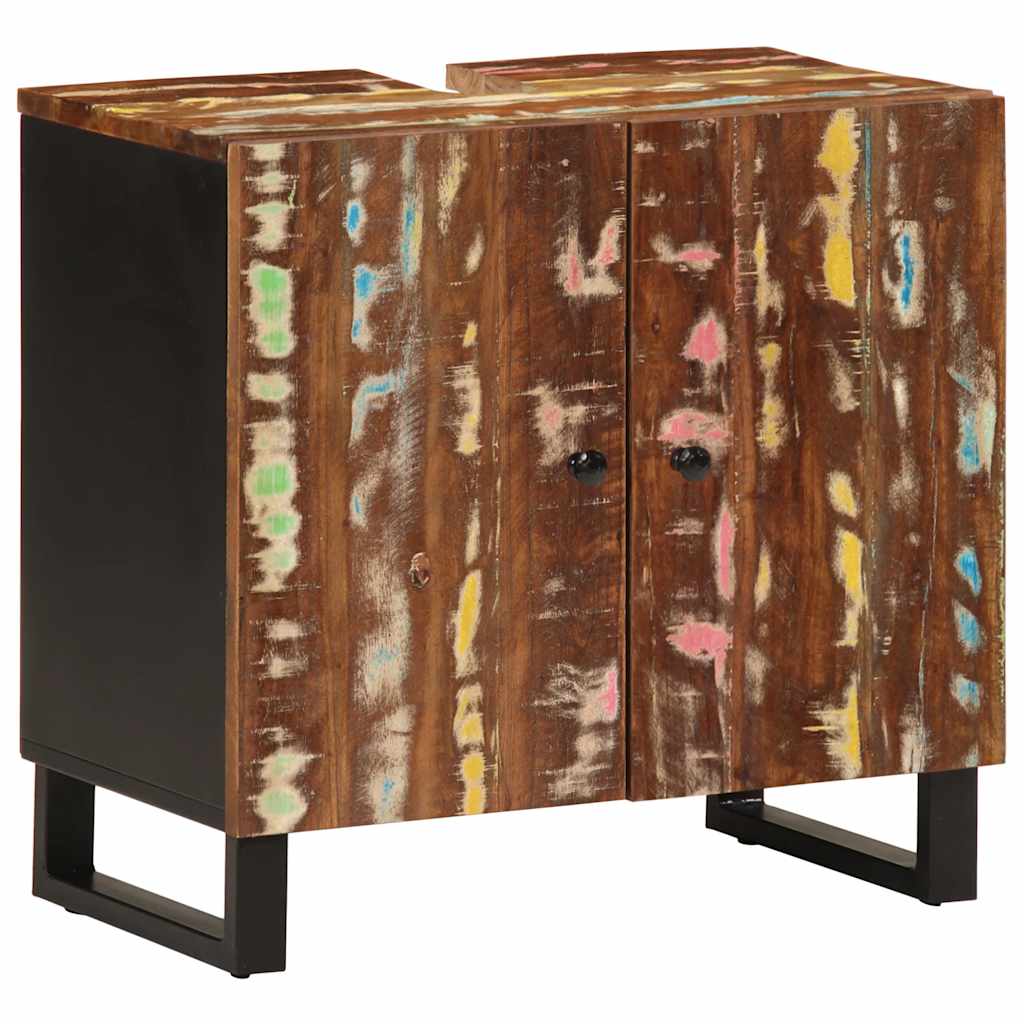 Mobile Lavabo 62x33x58 Cm Legno Massello Recupero E Multistrato - Image 5