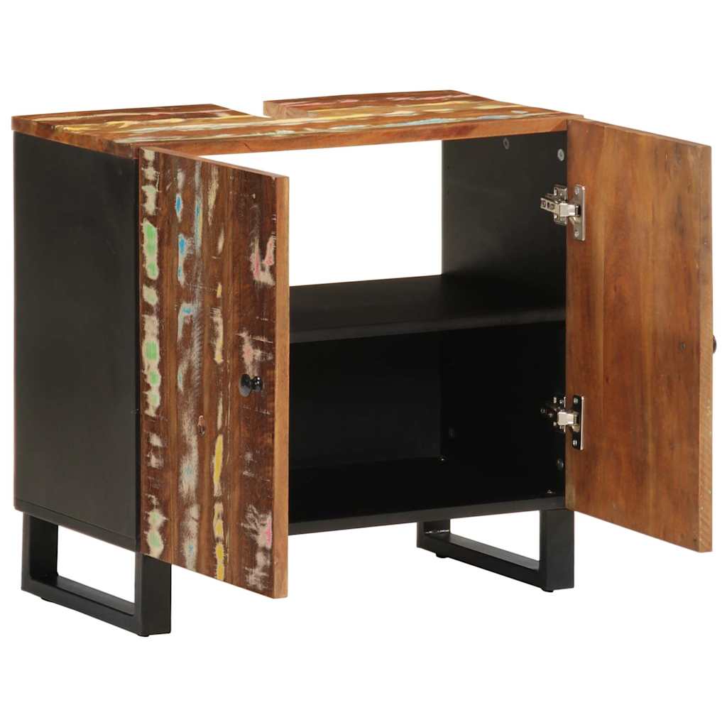 Mobile Lavabo 62x33x58 Cm Legno Massello Recupero E Multistrato - Image 6