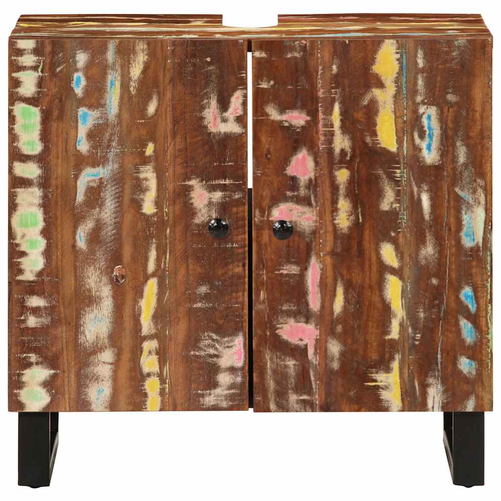 Mobile Lavabo 62x33x58 Cm Legno Massello Recupero E Multistrato - Image 4