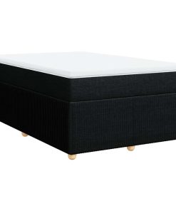 Giroletto A Molle Con Materasso Nero 120x200 Cm In Tessuto