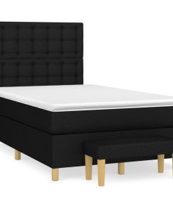 Giroletto A Molle Con Materasso Nero 120x200 Cm In Tessuto
