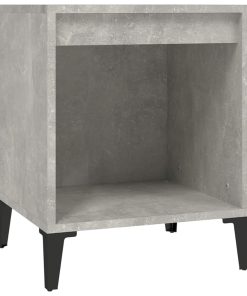 Comodini 2 Pz Grigio Cemento 40x35x50 cm