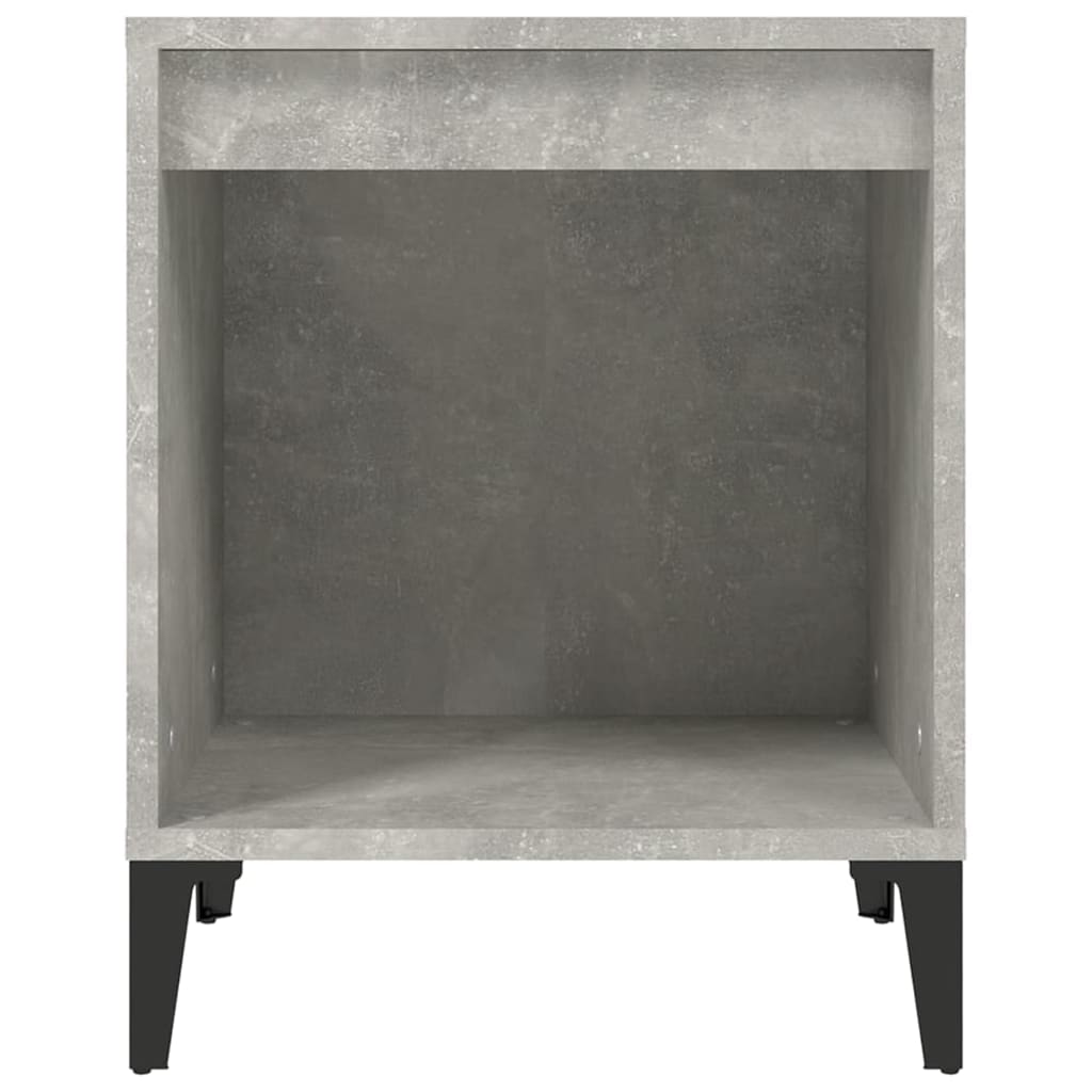 Comodini 2 Pz Grigio Cemento 40x35x50 cm - Image 3