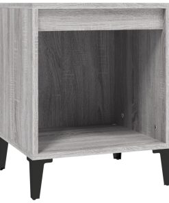 Comodino 2 Pz Grigio Sonoma 40x35x50 cm
