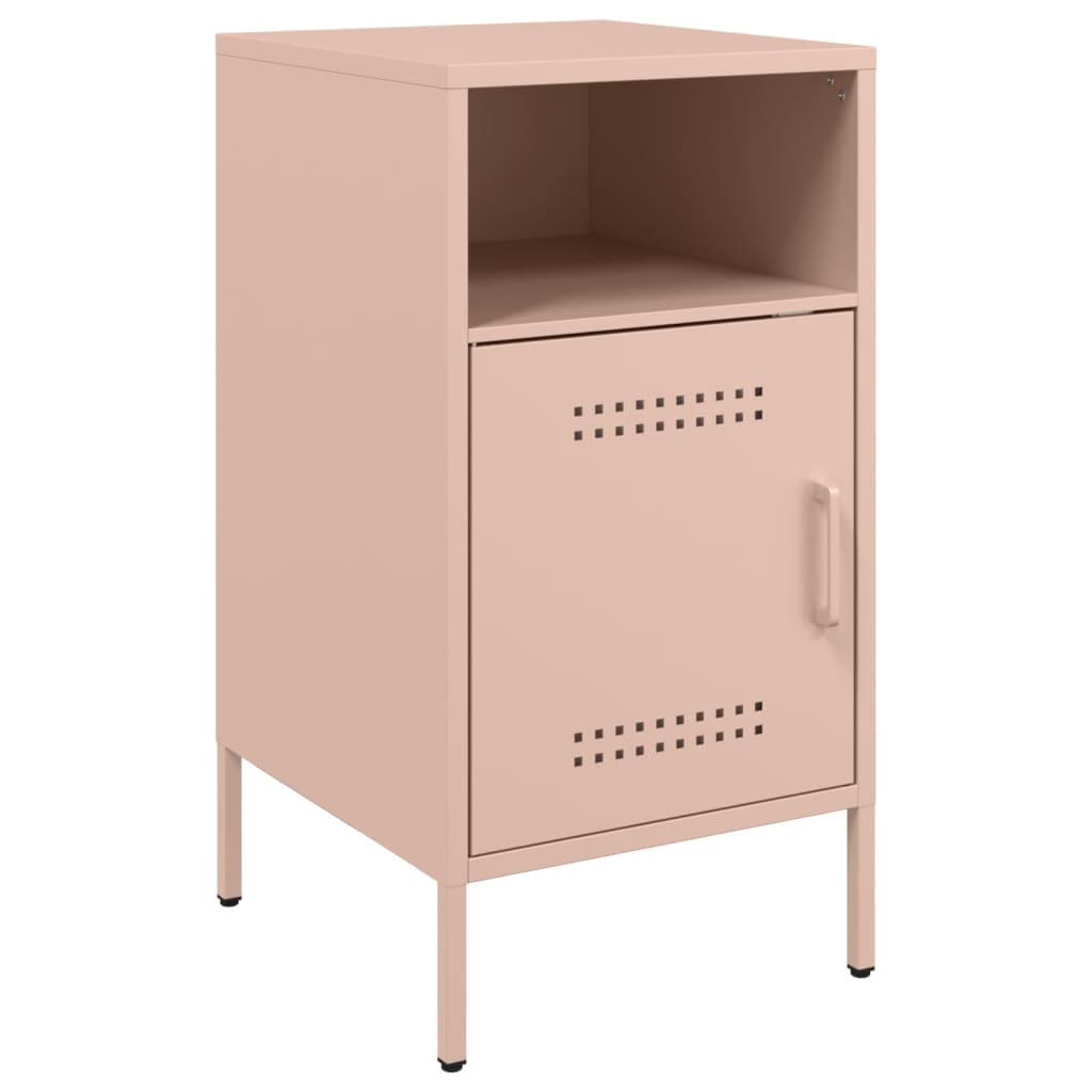 Comodini 2 Pz Rosa 36x39x68 Cm In Acciaio - Image 3