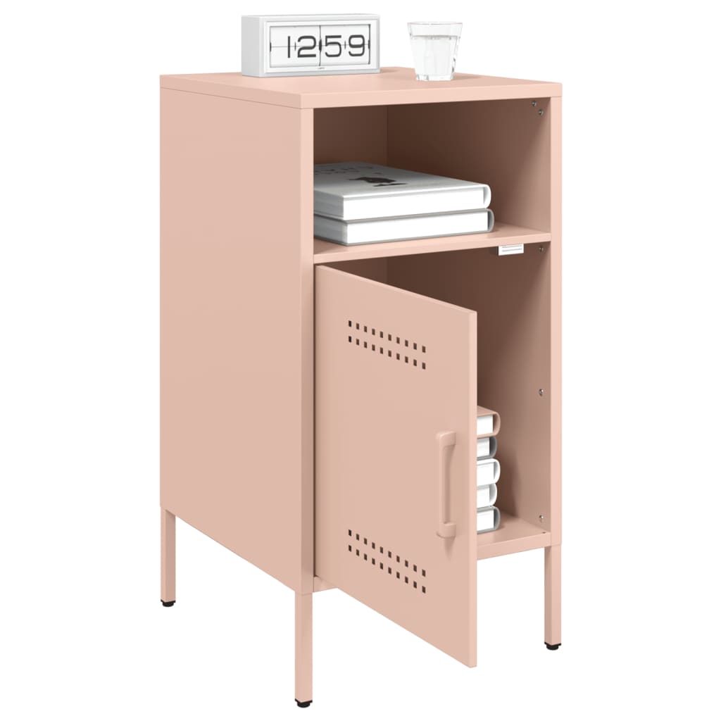 Comodini 2 Pz Rosa 36x39x68 Cm In Acciaio - Image 4