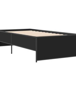 Giroletto Nero 75x190 Cm In Legno Multistrato E Metallo